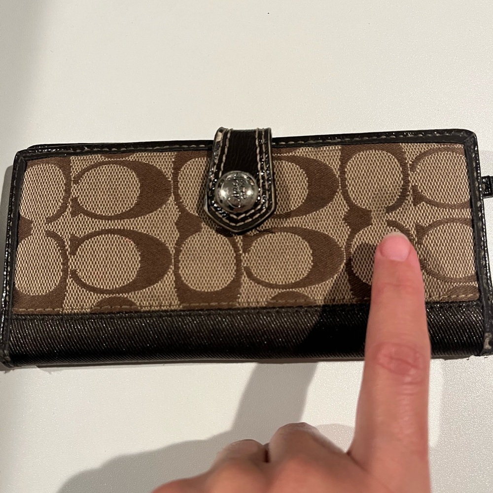 Coach Brown and Tan Wallet